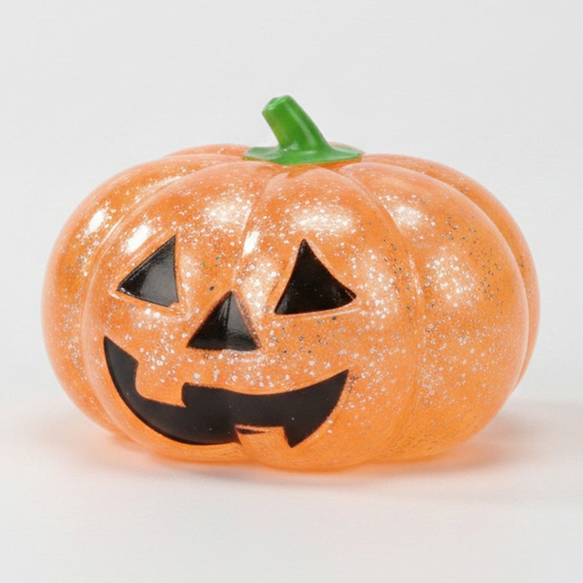 Glitter Pumpkin Squishy - Yellow Glitter