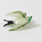 Glass Hummingbird Hair Claw Clip - Green – hair accessories (view 1)