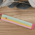 Fabric Keychain DIY Kit Set - Pastel Stripes (No.2)