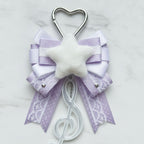 Butterfly Bow Bag Charm - Purple