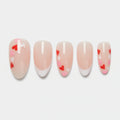 Sweetheart Nail Art Press-On Set - Nude Heart