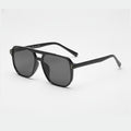 Black Square Aviator Sunglasses With Gold Studs – eyewear (view 1)
