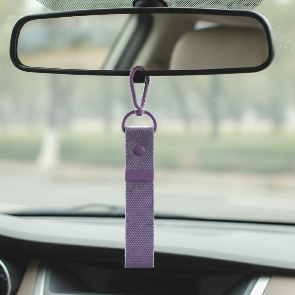 Fabric Keychain DIY Set - Purple / Purple Buckle