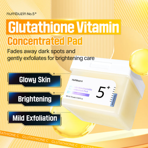 No.5+ Glutathione Vitamin Concentrated Toner Pad (70 Pads)