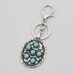 Western Turquoise Flower Keychain - Type 3
