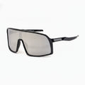 Black Shield Square Sunglasses With Textured Temple Arms – eyewear (view 1)