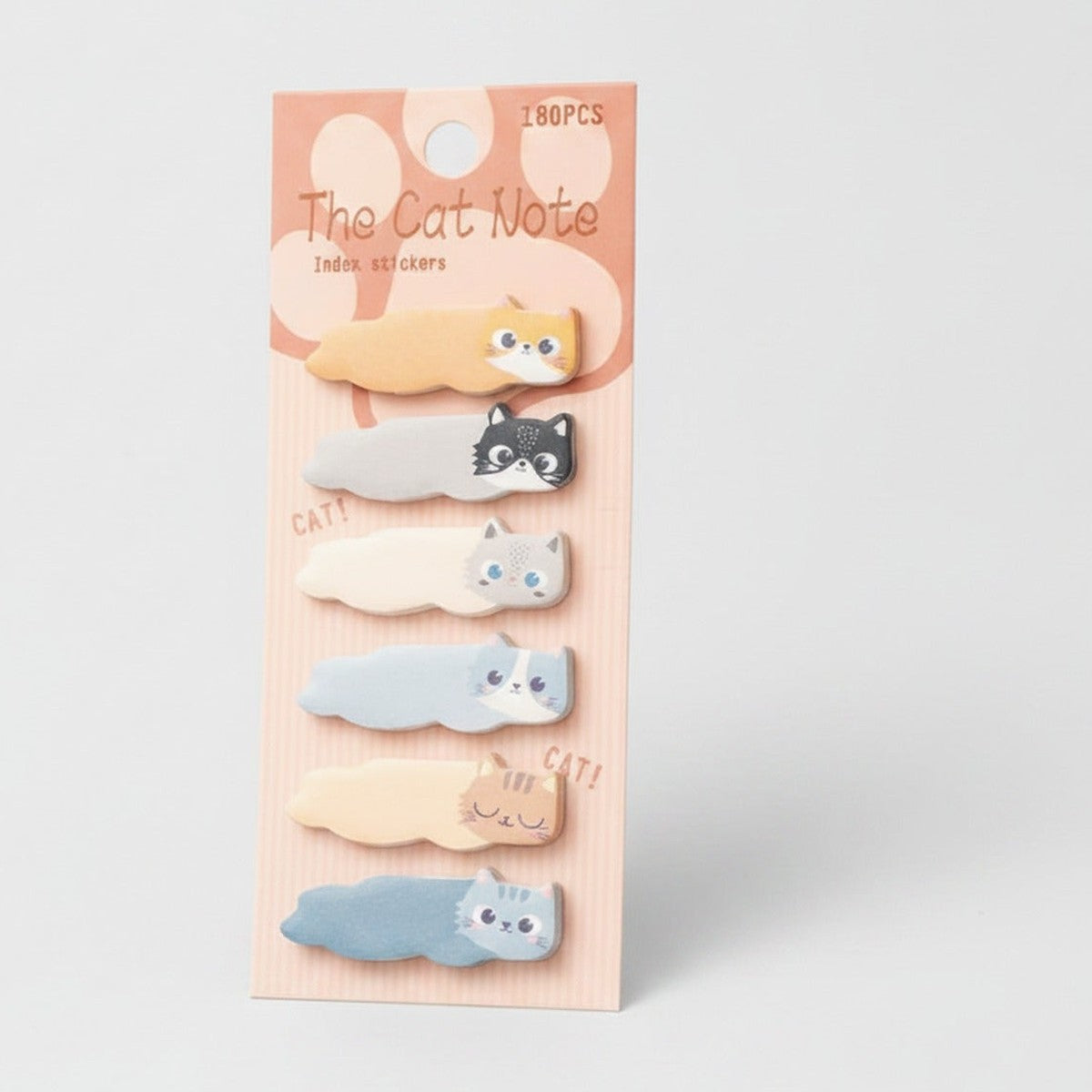Cat Index Stickers Cute Feline Design Pack – stationery (view 1)