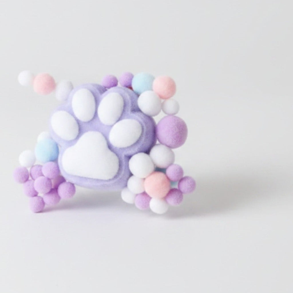 Kawaii Monster Onigiri Rice Ball Toy - Purple – novelty & toys (view 1)