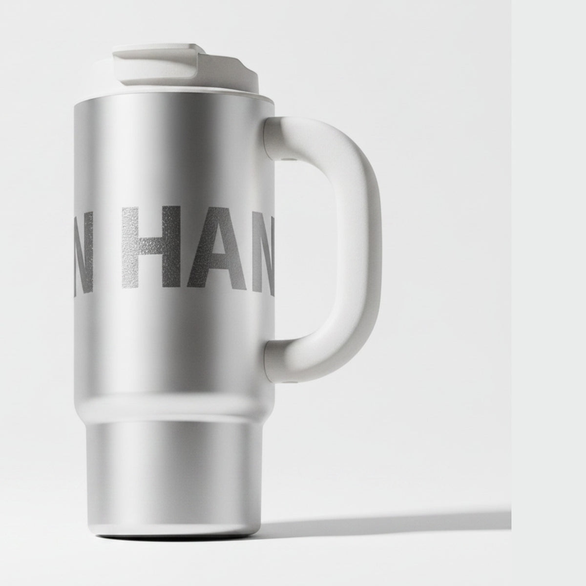Insulated Tumbler Cup With Handle - Moonlight Silver + Handle 1000ml – novelty & toys (view 1)