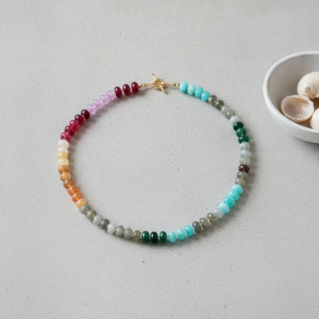 Chunky Gemstone Bead Necklace - Type 5