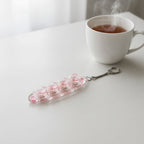 Heart Keycap Light-Up Keychain - Pink