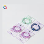 Purple Bow Hair Clips Set With Knot Details – hair accessories (view 1)