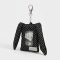 Black Polka Dot Bunny Ear Phone Charm With Star – tech (view 1)