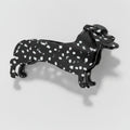 Black Spotted Dachshund Hair Claw Clip – hair accessories (view 1)
