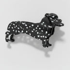Black Spotted Dachshund Hair Claw Clip – hair accessories (view 1)