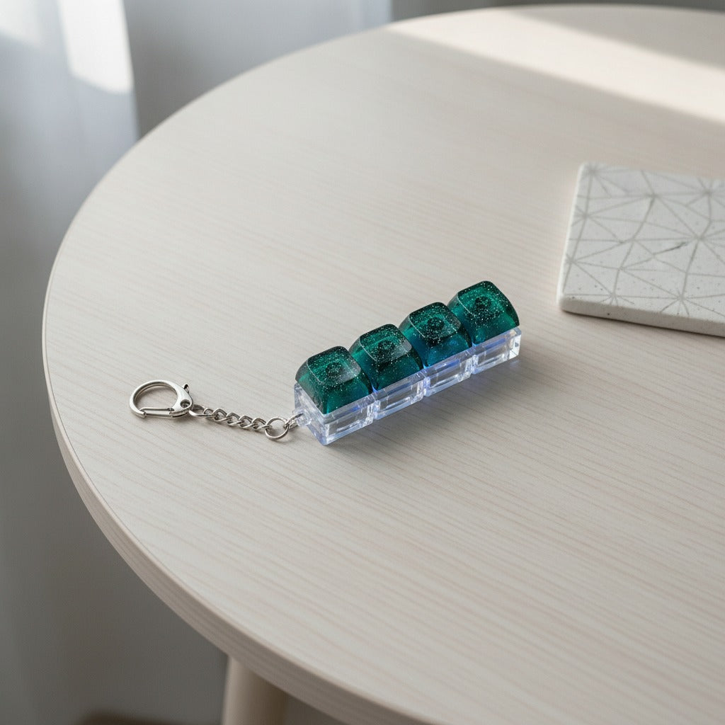 Mini Keyboard Switch Keychain - Forest 3-Key