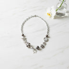 Celestial Star & Charm Necklace - Silver