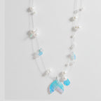 Shell Pearl Beaded Charm Necklace - Necklace 0065 – jewelry (view 1)