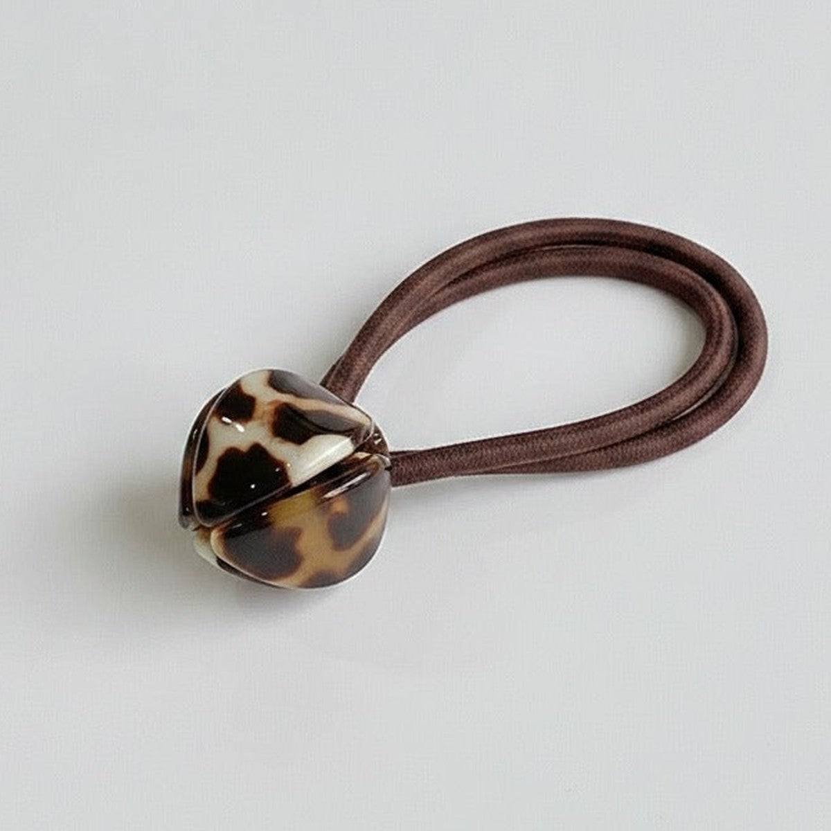 Bubble Gem Hair Tie - Leopard