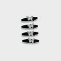 Rhinestone Butterfly Hair Clip Set Champagne Butterfly