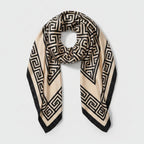 Geometric Greek Key Pattern Square Scarf – scarves & belts (view 1)