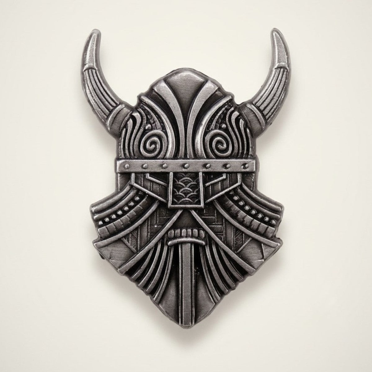 Fantasy Viking Dwarf Helmet Pin – jewelry (view 1)