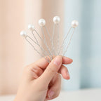 Pearl Hair Pin Set - White Pearl
