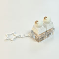 Dumpling Duo Keychain - Milky White