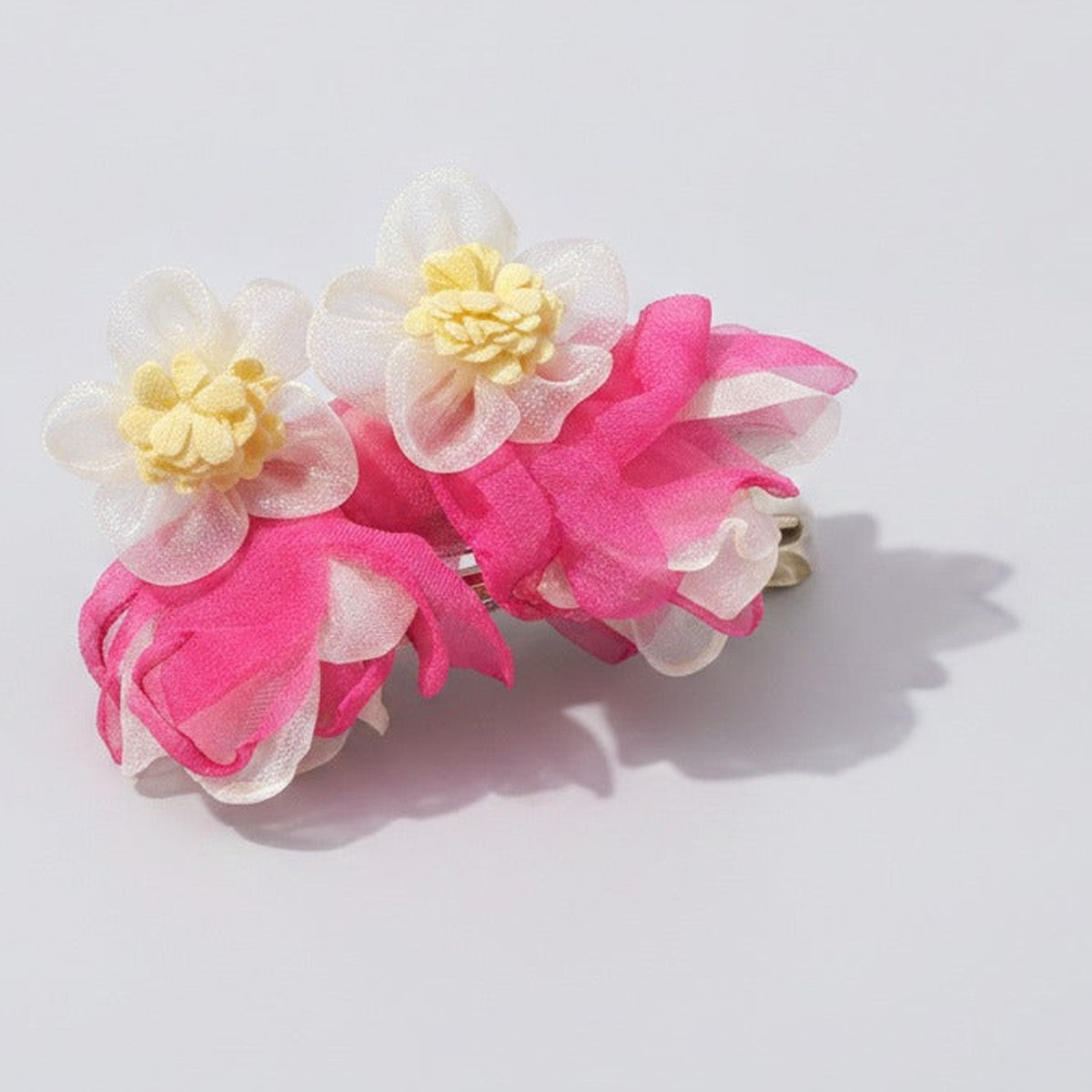 Pom Pom Petal Drop Earrings - Type 9