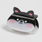 Cat Ear Hair Claw Clip - Black Corgi 7.8cm – hair accessories (view 1)