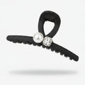 Black Pearl And Rhinestone Hair Claw Clip – hair accessories (view 1)