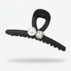 Black Pearl And Rhinestone Hair Claw Clip – hair accessories (view 1)