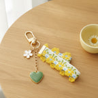 Daisy Charm Keychain - Yellow