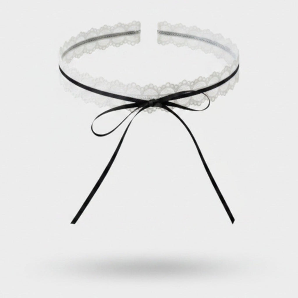 Lace Choker with Black Bow – jewelry (view 1)