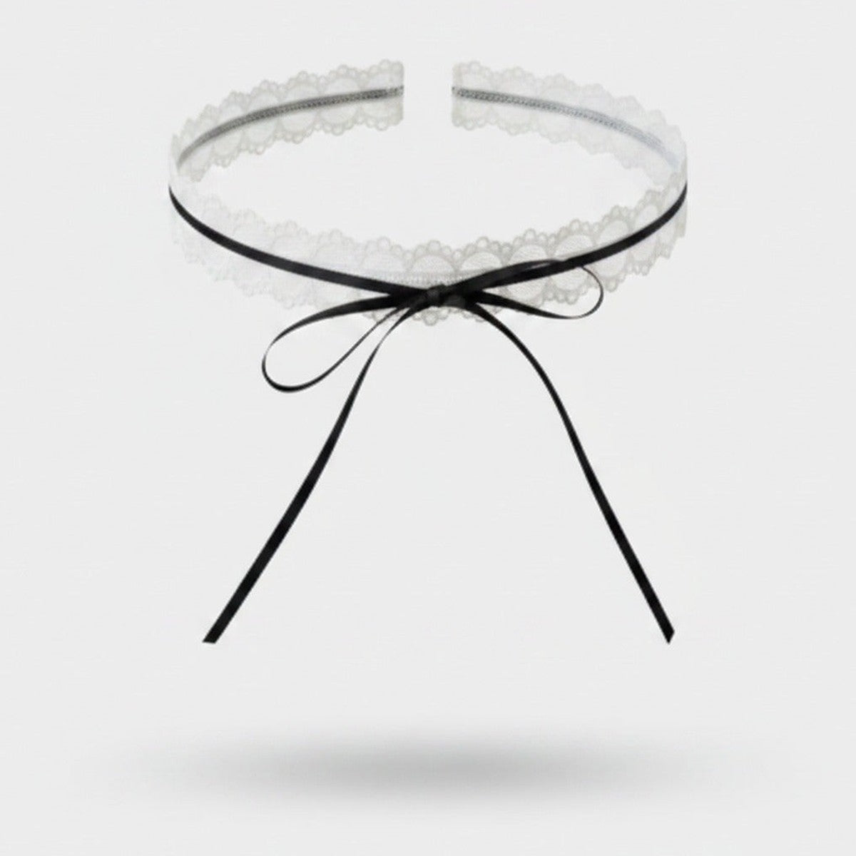 Lace Choker with Black Bow – jewelry (view 1)