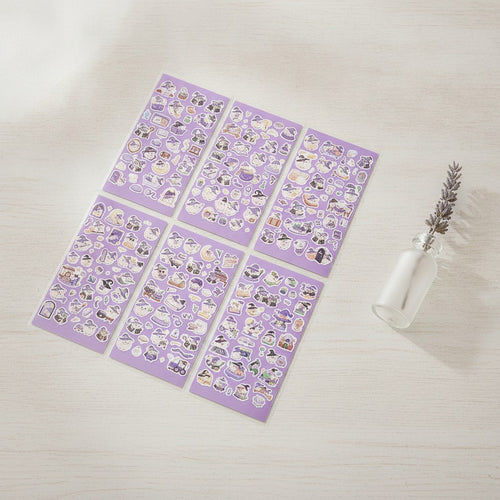 Aesthetic Word Art Sticker Sheet Set - Owl Magic