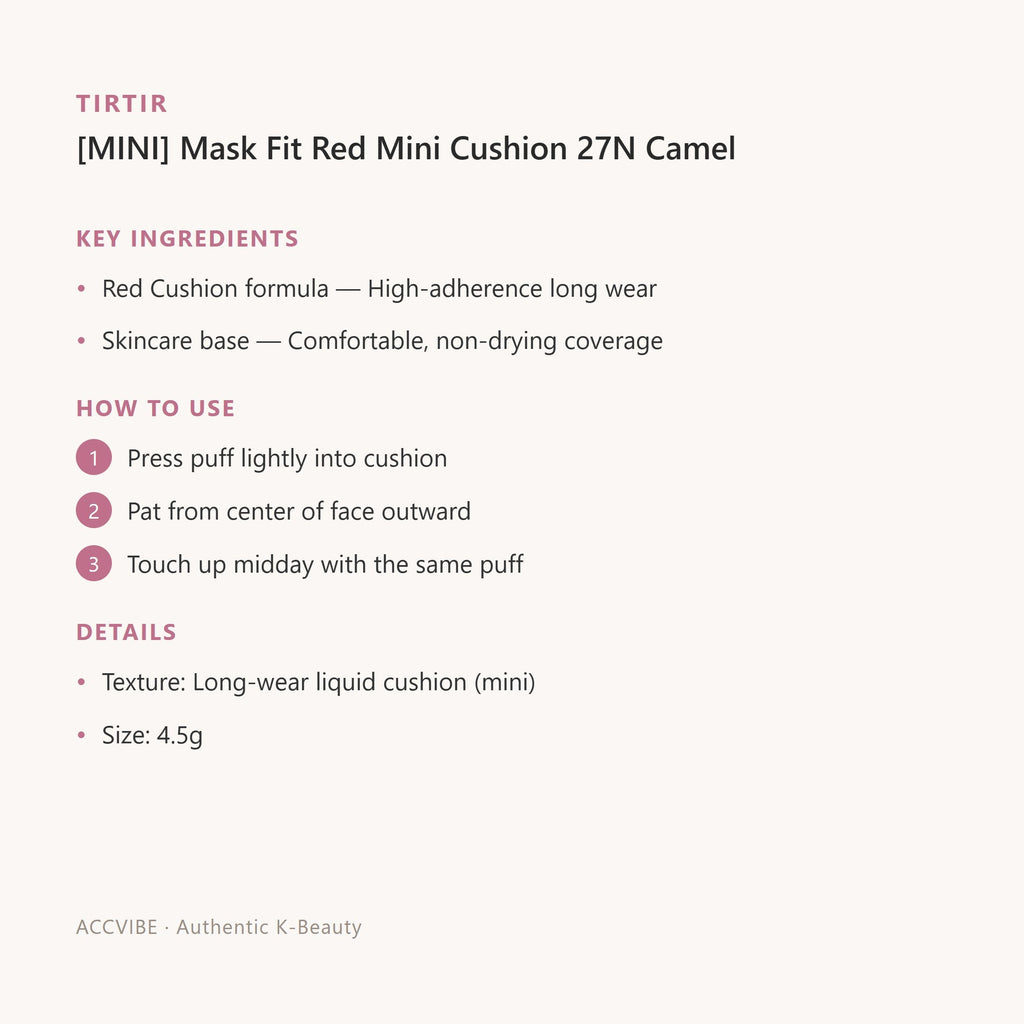 Mask Fit Red Mini Cushion