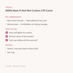 Mask Fit Red Mini Cushion