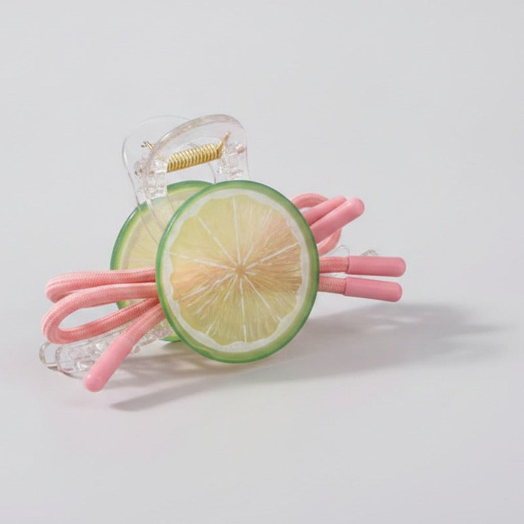 Citrus Slice Hair Claw - Pink