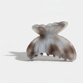 Marbled Butterfly Hair Claw Clip - Gray 6.4cm – hair accessories (view 1)