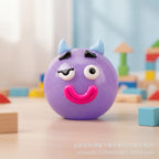 Smiley Face Mood Squishy - Blue