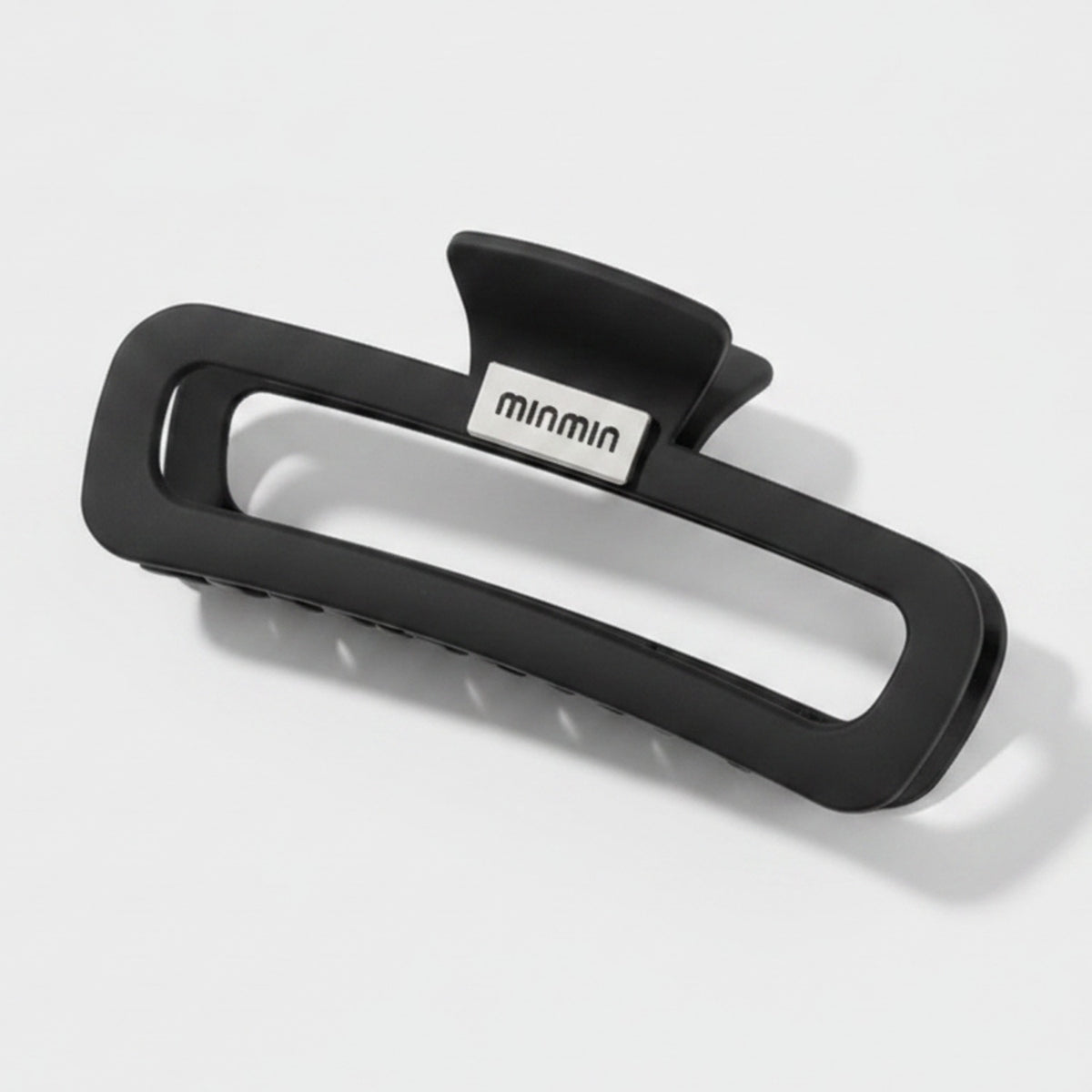 Minimalist Hair Claw Clip - Black Base Mini Rectangle Claw Clip – hair accessories (view 1)