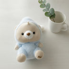 Cozy Bear Plush Keychain - Blue