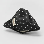 Black Polka Dot Velvet Hair Claw Clip – hair accessories (view 1)