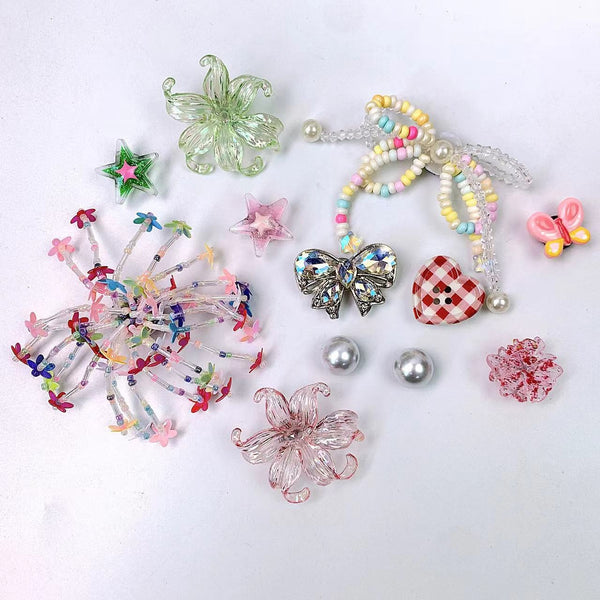 Iris Flower Shoe Charms DIY Clog Accessories Set - Colored