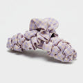 Lavender Ruched Fabric Hair Claw Clip – hair accessories (view 1)