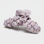 Lavender Ruched Fabric Hair Claw Clip – hair accessories (view 1)