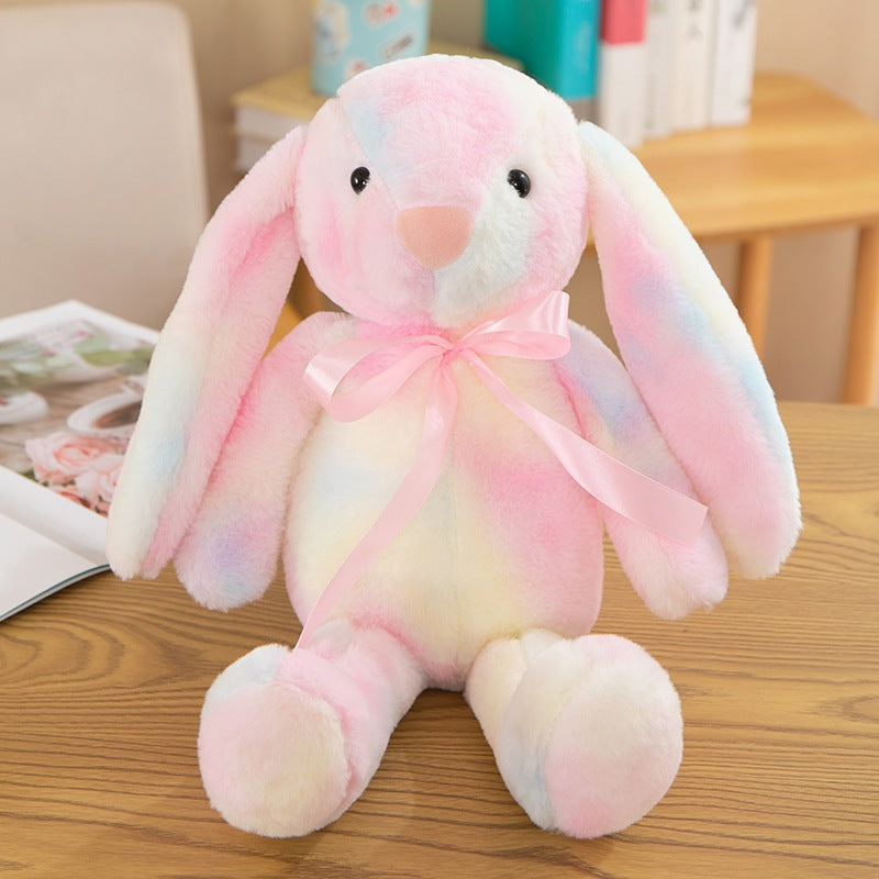 Cute colorful lop-eared rabbit doll - Pink