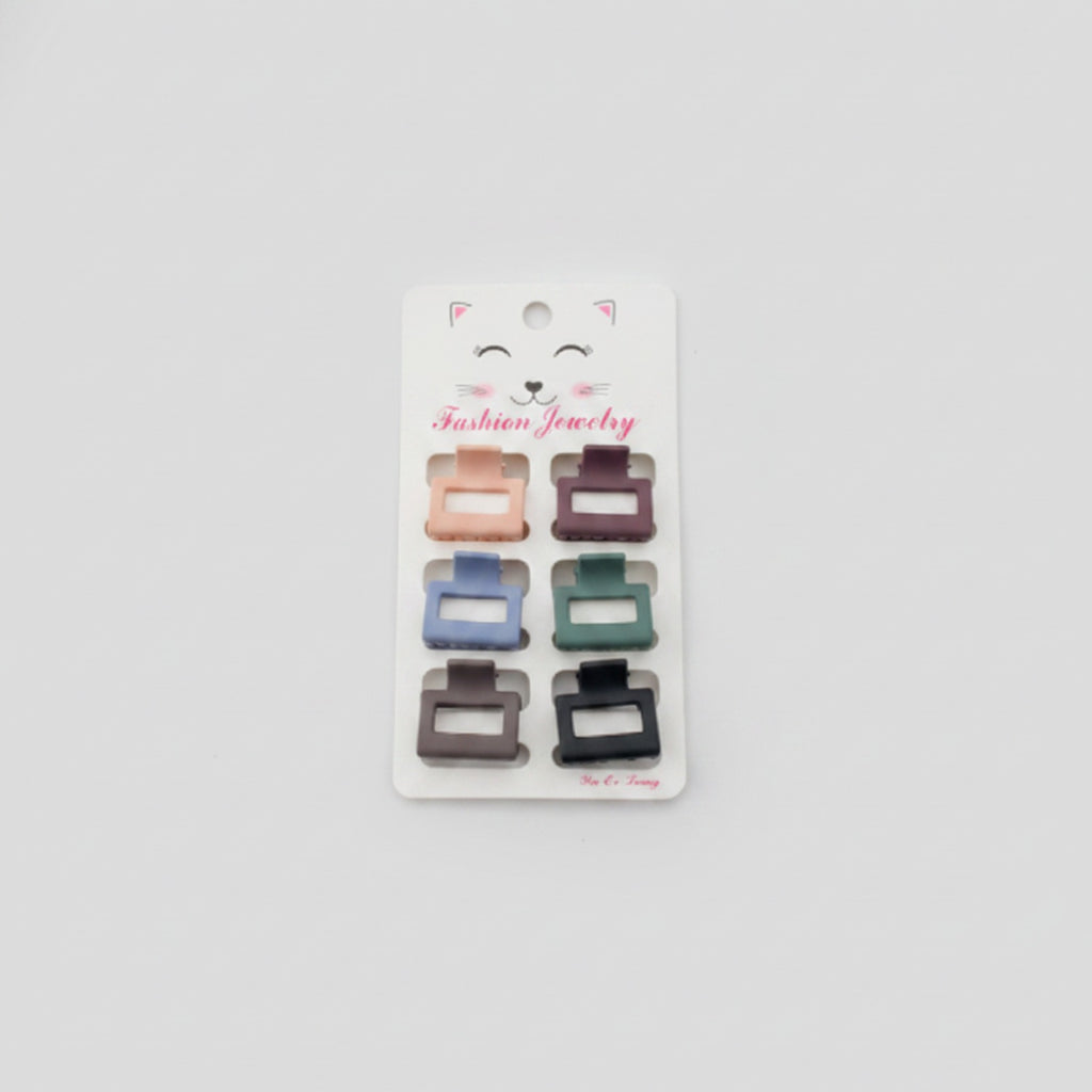 Mini Claw Clips Six-Pack Set Black