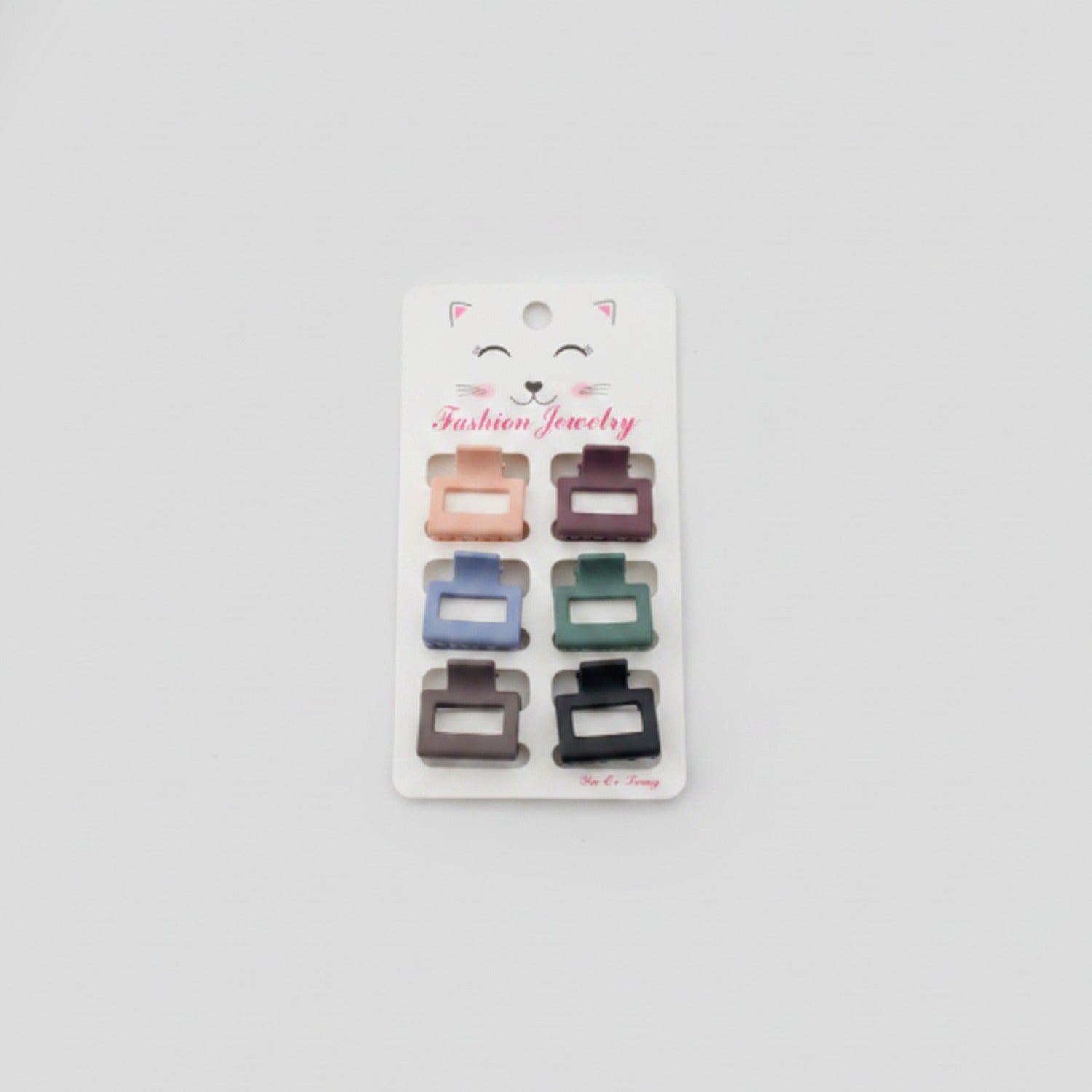 Mini Claw Clips Six-Pack Set Black